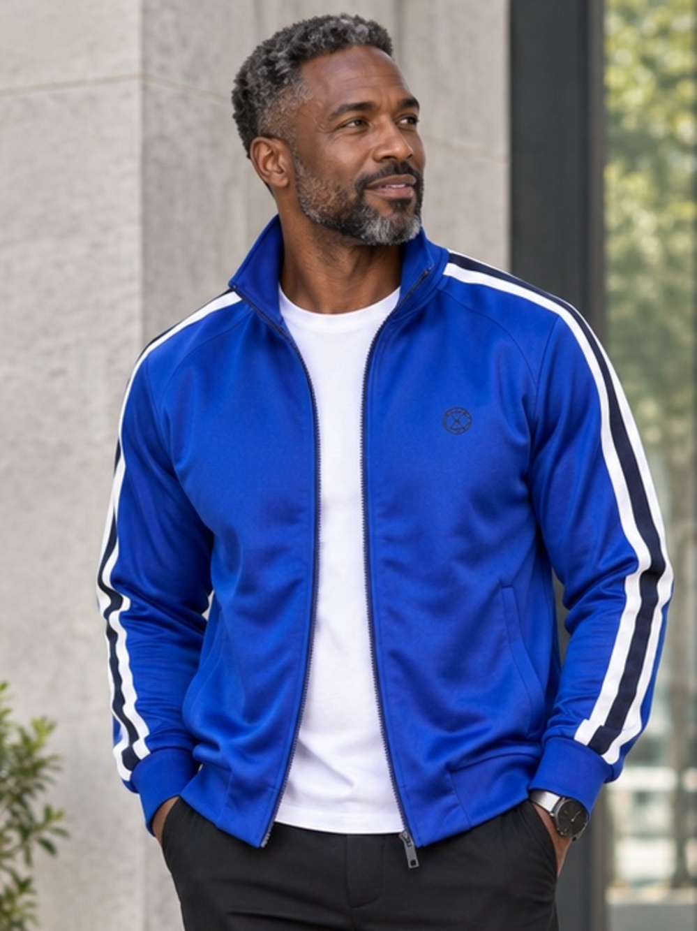 The Kooples x Sport Blue Side Stripe Track Jacket Men’s M